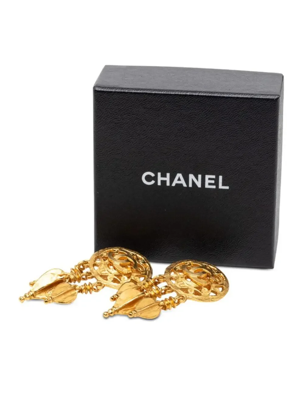 Chanel Cc Logo Clip-On Earrings Metal #287715C13B